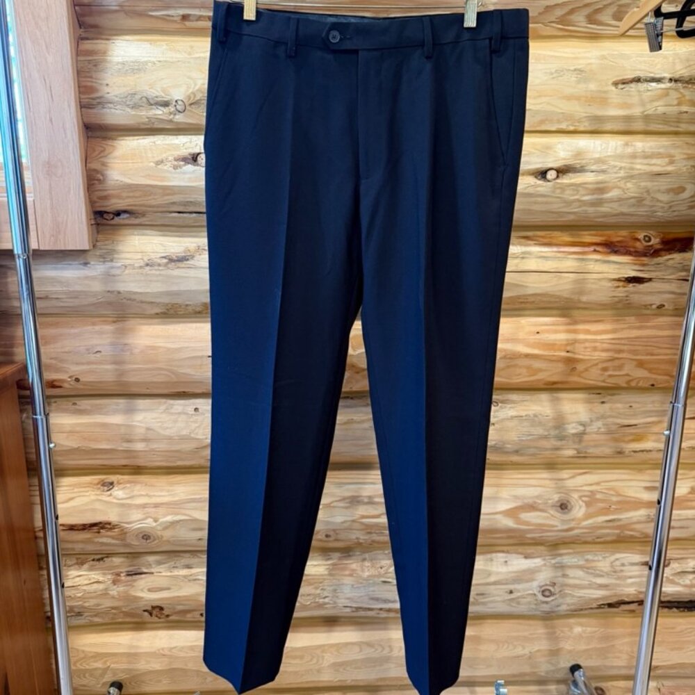 M&S Collection "Essential Navy" Regular Fit Trouser - 34 x 31